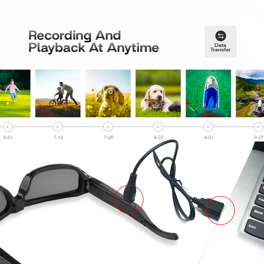 Wearable HD 1080P Mini Glasses Camera