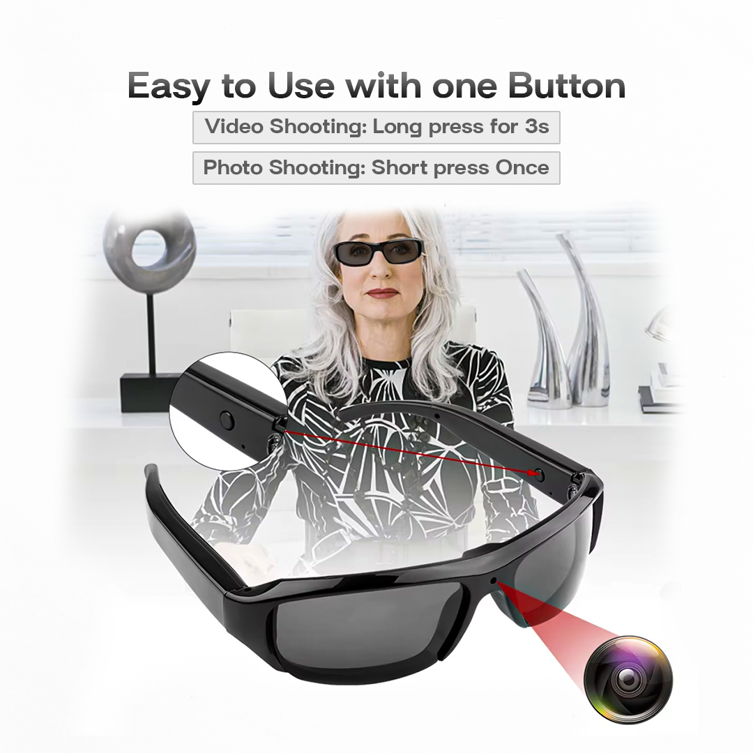 Wearable HD 1080P Mini Glasses Camera